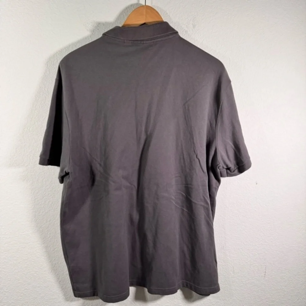 Lacoste Men's Polo‎ Shirt Short Sleeve Dark Gray Size 8 (3XL) - Picture 2 of 8